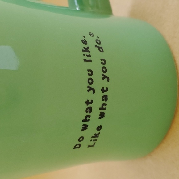 Life is Good green tub soaking mug EUC - Picture 3 of 4